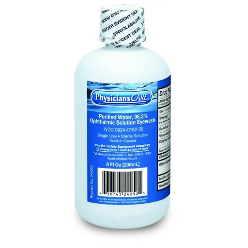 Eye Wash Solution 8oz Screw On Cap for AllPoints 54197