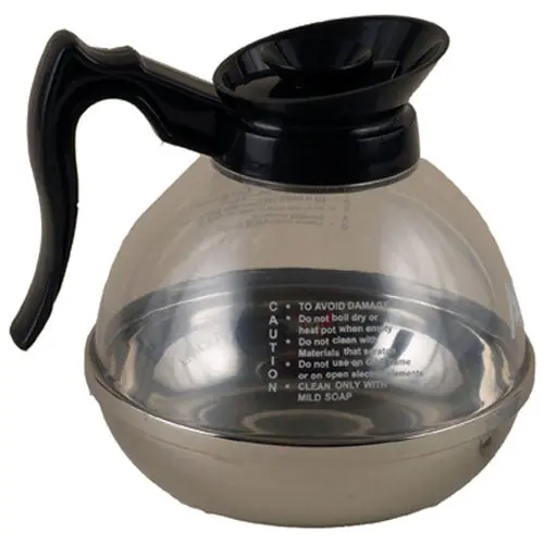 Decanter-coffee 64 Plastic W/stainless Bott for Adcraft CDP-BK
