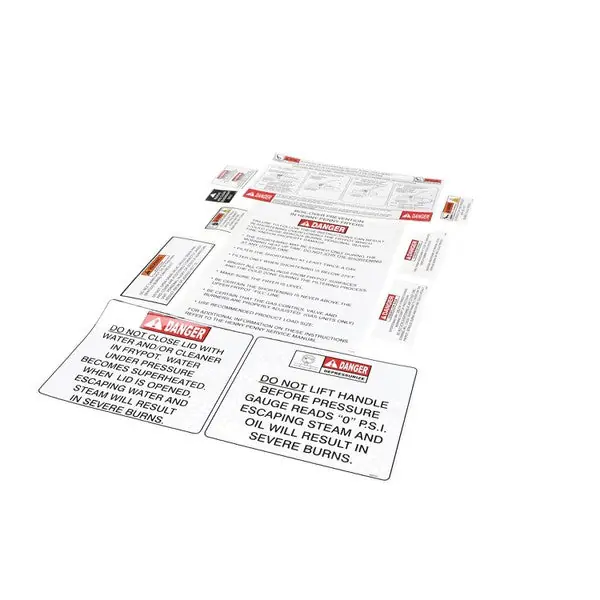 PFE 590 LABEL KIT for Henny Penny 97347