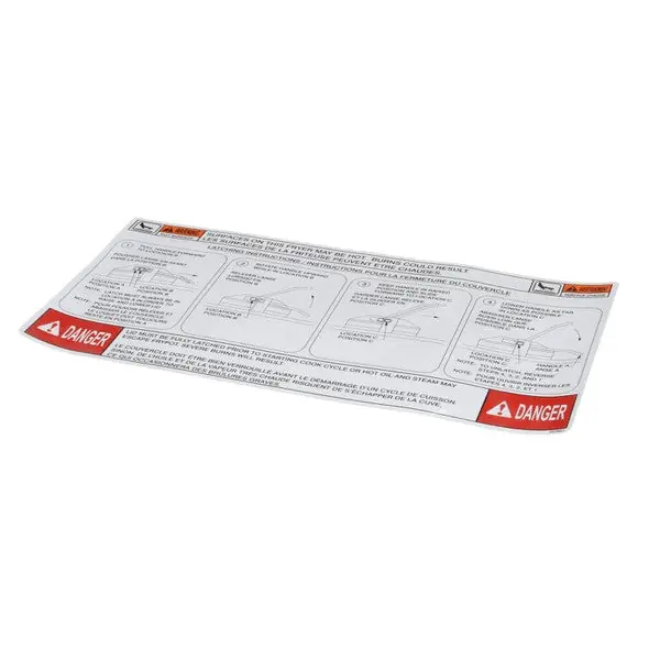LABEL-LID INSTRUCTION ENG/FRE for Henny Penny 35792