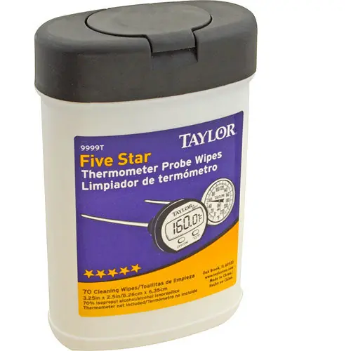 Haccp Probe Wipes 100/BX 9999N for Taylor Thermometer TAY9999N