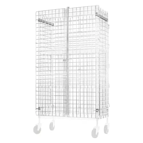 Wire Security Cage 24 in x 48 in x 63 in for AllPoints 68753