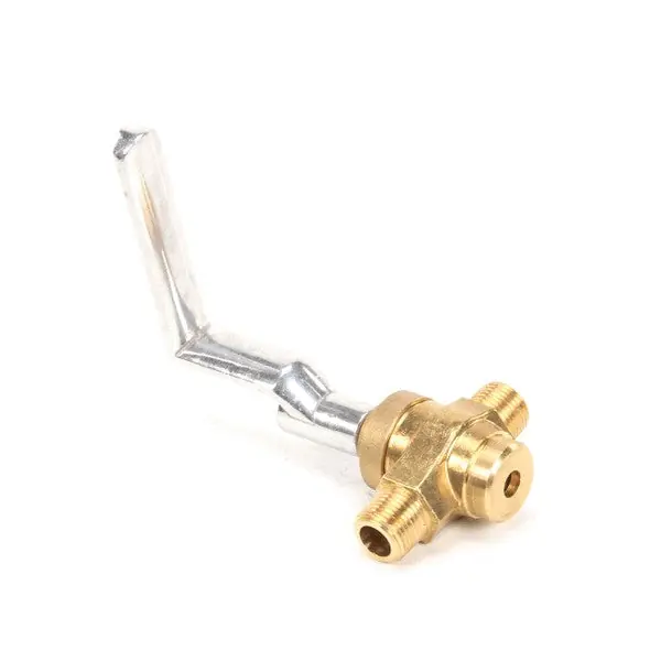 1/2M X 1/2M NPT Brass Gas Valve W/ L HDL for Town Foodservice Equipment 226104M