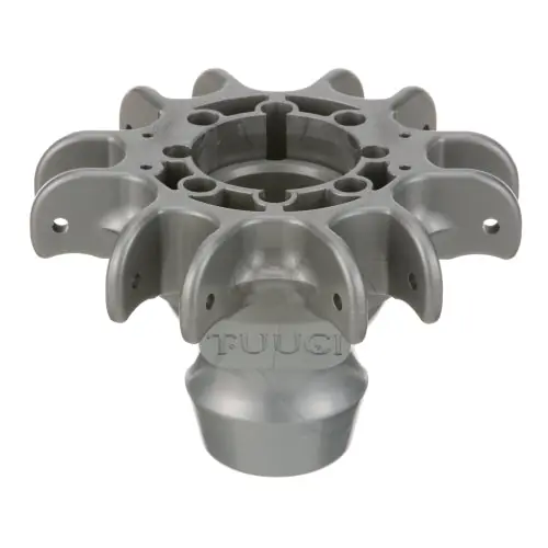 Bottom Hub Silver Polymr 6 Positions for Tuuci K101001-6-SIL-1M