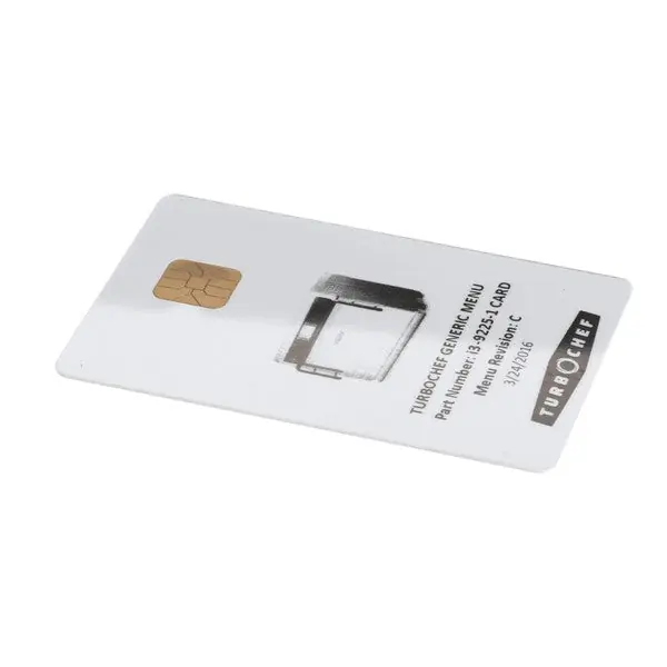 MENU CARD PROGRAMMED I3 TURBOCHEF I3-9225-1 for Turbochef TUCI3-9225-1