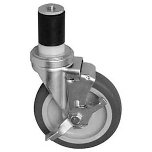 Caster, Stem, 5 W/Brk, Gray for Component Hardware Group CMS4-5RBB