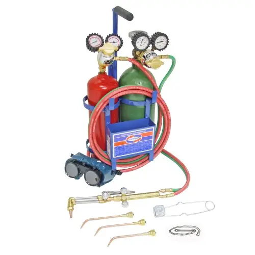 Uniweld KL71-4C Patriot Weld, Braze and Cut Outfit with Metal Carrying Stand