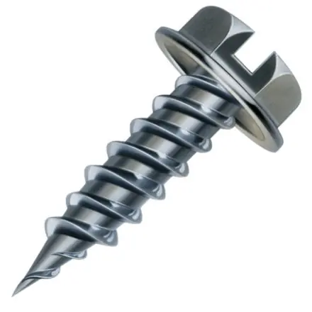 Malco HW8X3/4ZG Hex Washer Zip-In Screws #8 x 3/4 100 Pack