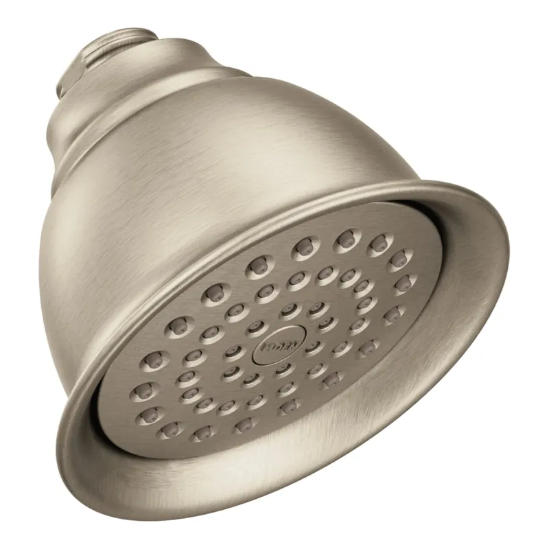 Moen CL6302EPBN Brushed Nickel One-Function 4-3/8 Diameter Spray Head Eco-Performance Showerhead