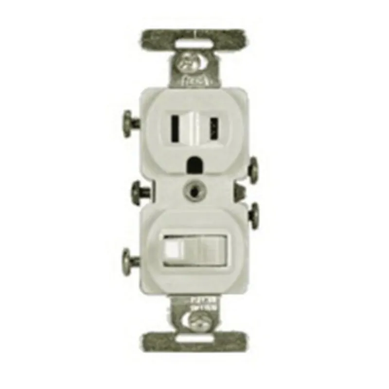 Bramec 8625 Electrical Fitting, 10 Amp 120V HP Switch w/ Receptacle