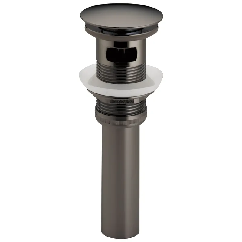 Brizo RP72414BNX Other: Push Button Pop-Up Lavatory Drain With Overflow in Brilliance Black Onyx