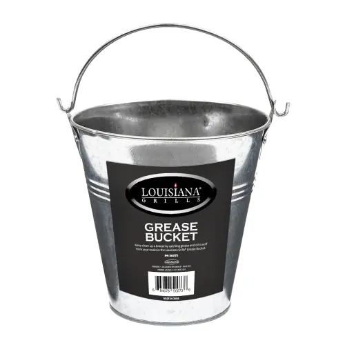 Louisiana Grills 50073 2 qt Steel Grease Bucket Galvanized