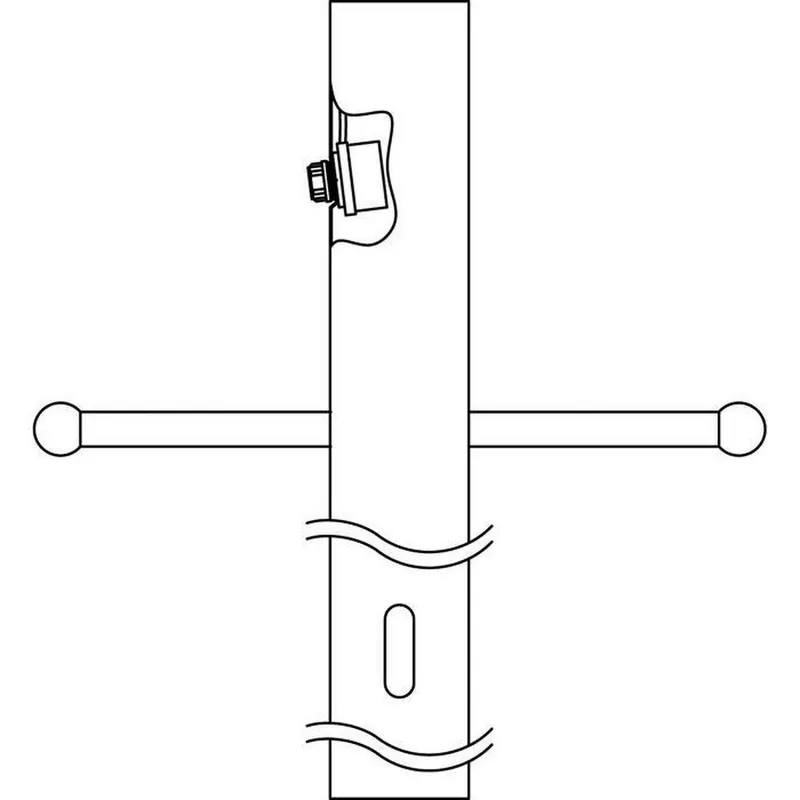 Kichler Lighting 9502BK Post with Photo Cell and Ladder in Black