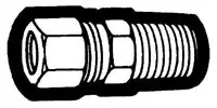 Holyoke Fittings 68-1416 7/8 x 1 in. OD Tube x MPT Brass Reducing Compression Adapter