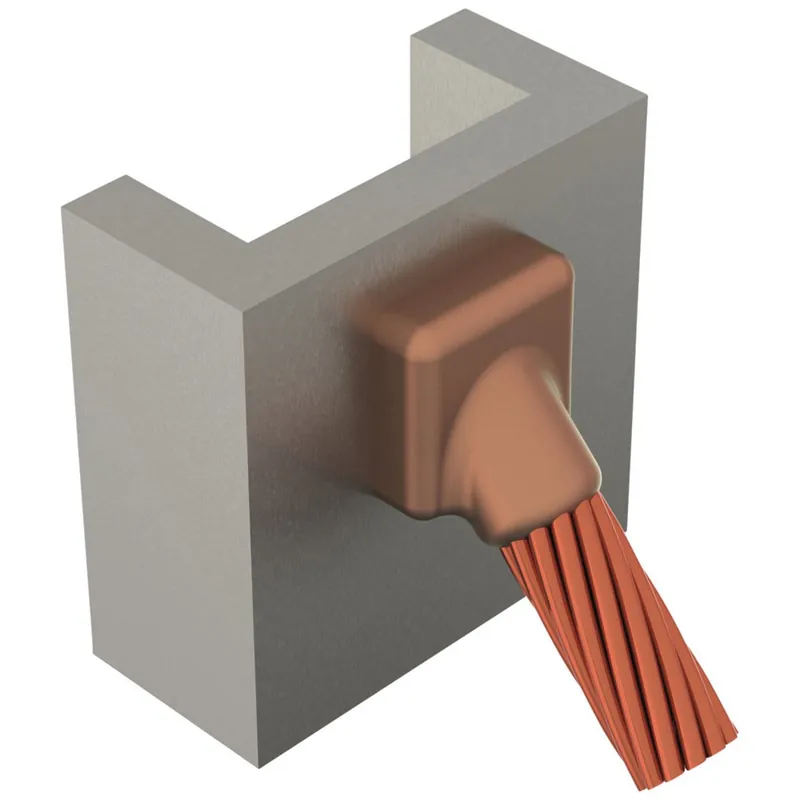 nVent ERICO VSC2L Cable to Steel, VS, Steel Pipe or Flat Surface, 3/0 Concentric, 24 Min Pipe