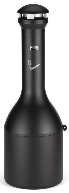 Rubbermaid FG9W3300BLA Infinity Traditional Smoking Receptacle in Black