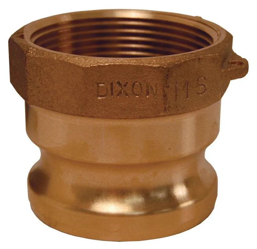 Dixon Valve & Coupling 75-A-BR 3/4 in. FNPT x Male Cam and Groove Brass Adapter