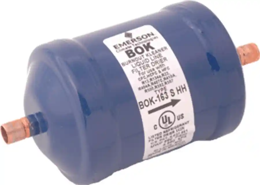 White Rodgers 060242 Filter-Drier 3/8 ODF 2.88 Dia 6.13 L Burnout Kleaner BOK