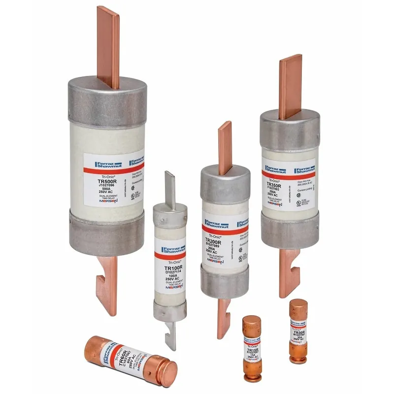 Mersen TR6-1/4R Current Limiting Low Voltage Time Delay Fuse, 6.25 A, 250 VAC/VDC, 200/20 kA Interrupt