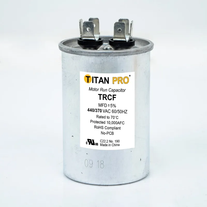 Diversitech TRCF30 Run Capacitor, 30 mfd 440/370V Single Round Titan Pro