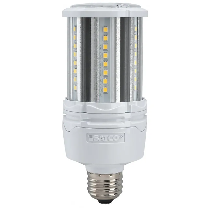 SATCO S39390 Waterproof LED HID Replacement Lamp 18 W Medium LED Lamp Corn Cob Shape