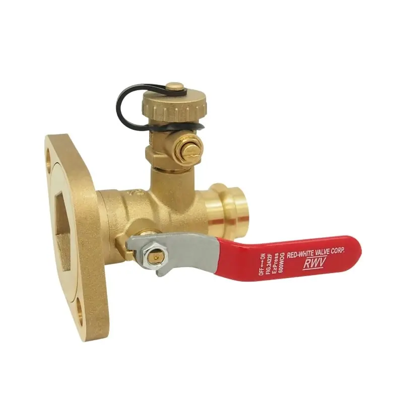 RED-WHITE VALVE CORP 2422F3/4 PRESS PUMP FLNG BALL W/DRAIN HV
