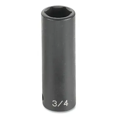 Grey Pneumatic 2040D Impact Socket 1/2 in Drive Size 1-1/4 in Socket Size Hex 6-point Deep Length