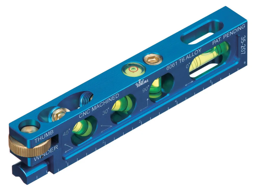 Ideal 35-207 Electrician Level 4+Vial w/Jaw