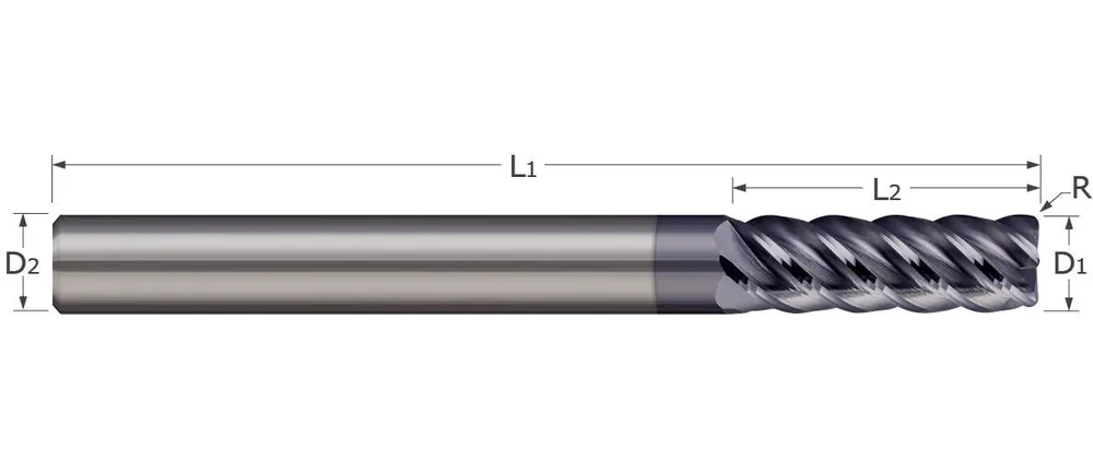 Micro 100 AR-8 Brazed Tool Solid Carbide 0.5 in Shank 3.5 in Overall Length