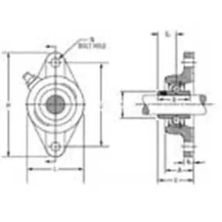 Timken YCJTM2 TKN Ball Flange Unit