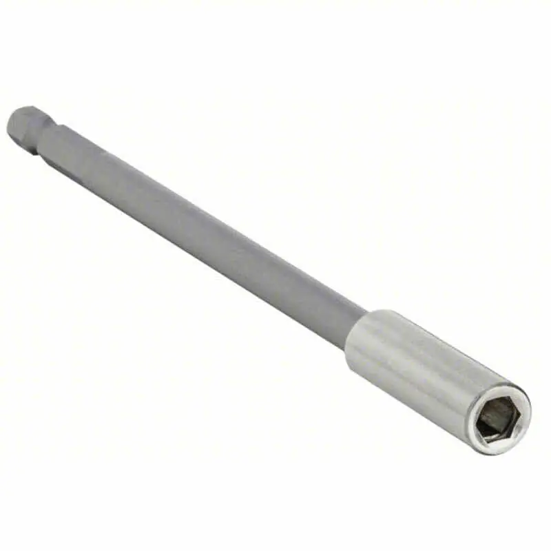 Irwin IWAF256B10 Magnetic Bit Holder w/Hog Ring for 1/4 Hex Insert Bits, 6 Inch