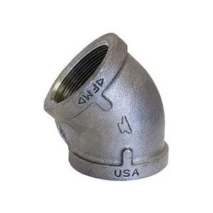 MALLEABLE FITTINGS - BLK DOM 0310024807 - Black Malleable Fitting - 45 Degree Elbow