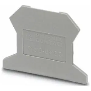 Phoenix Contact 3001022 Terminal Block End Cover Grey 42.5 L x 1.5 W x 30.7 H mm