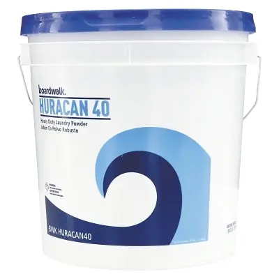 Boardwalk BWKHURACAN40 Low Suds Industrial Powder Laundry Detergent 40 lb Pail
