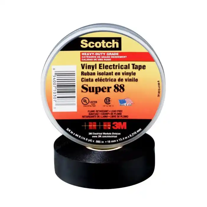 Scotch 88-1.5X36YD Electrical Tape 1-Sided Premium-Grade 36 yd