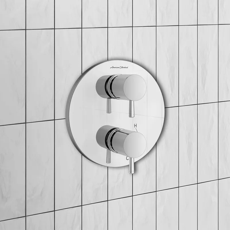 American Standard TU064740.002 Serin® 2-Handle Integrated Shower Diverter Trim Only in Chrome