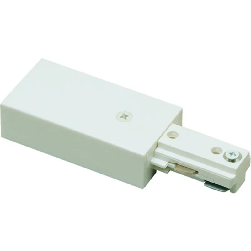 Nora Lighting NT-316W Live E Feed 1 Circuit Track Power Feed in White
