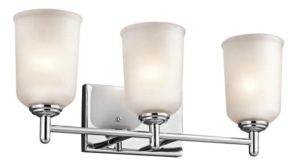 Kichler Lighting 45574CH Shailene 3-Light Bath Light in Polished Chrome