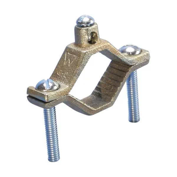 Erico CWP2JSH Water/Gas Pipe Ground Clamp 1-1/4 - 2 Inch Pipe 10 AWG Solid-2 AWG Stranded nVent Caddy