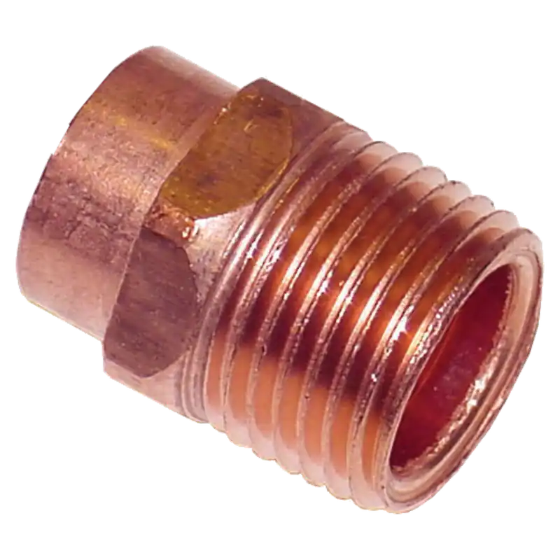 Bramec 10203 Copper Adapter, 3/4 x 7/8 OD Male