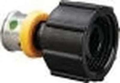 Viega 50263 1/2 x 1/2, PureFlow Press x ManaBloc, 160 PSI, Lead-Free, Polymer, Sweep, Straight, Female Adapter