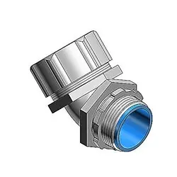 THOMAS & BETTS 5344 1 Inch 45 Degree Malleable Iron Insulated Liquidtight Connector