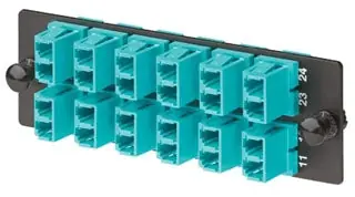 Panduit FAP12WAQDLC Fiber Optic Adapter Panel Loaded (12 Ports)