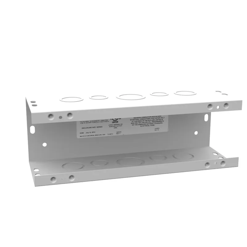 Milbank 4412-GSC1 4x12x4 Screw Cover Wireway Type 1 UL Listed Steel Knockouts ANSI 61 Gray