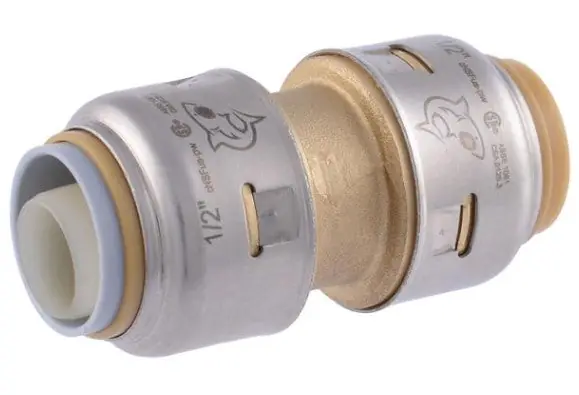 RWC UR4008 Sharkbite 1/2 In. PB X 1/2 In. CTS Transition Coupling