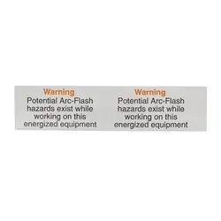 NSI INDUSTRIES VL-7 Self-Sticking Lockout Labels, Warning - Potential Arc Flash