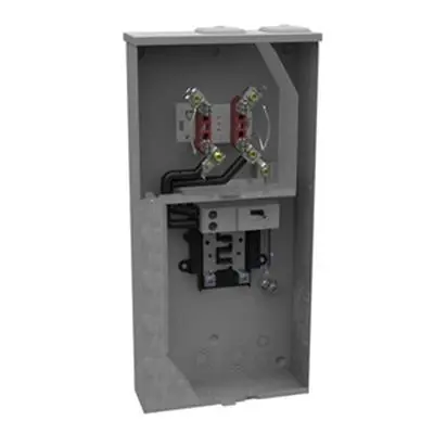 Milbank U5168-XTL-200-KK-PL 1-Phase Ringless Meter Socket With Horn Bypass 4 Jaw 200-Amp