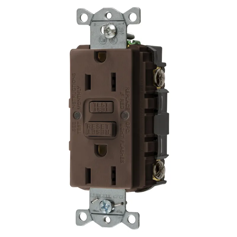 Hubbell Wiring Device-Kellems GFRST15 GFCI Receptacle Power 125 VAC 15 A Replacement MPN