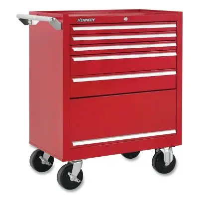 Kennedy 295XR K2000 Industrial Roller Cabinet 5-Drawer Red