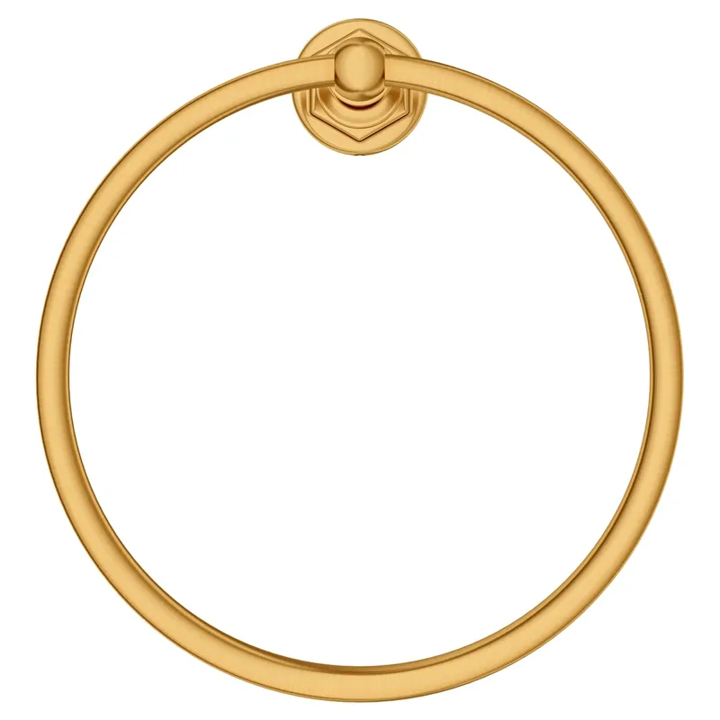 DXV D35155190.427 Oak Hill Towel Ring in Satin Brass